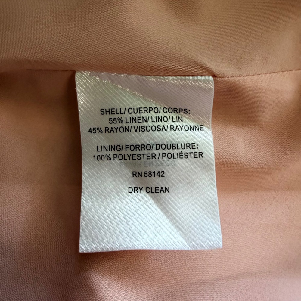 Gal Meets Glam Dress Women 8 Polka Dot Cottagecore Feminine Romantic Linen Blend - Picture 4 of 15